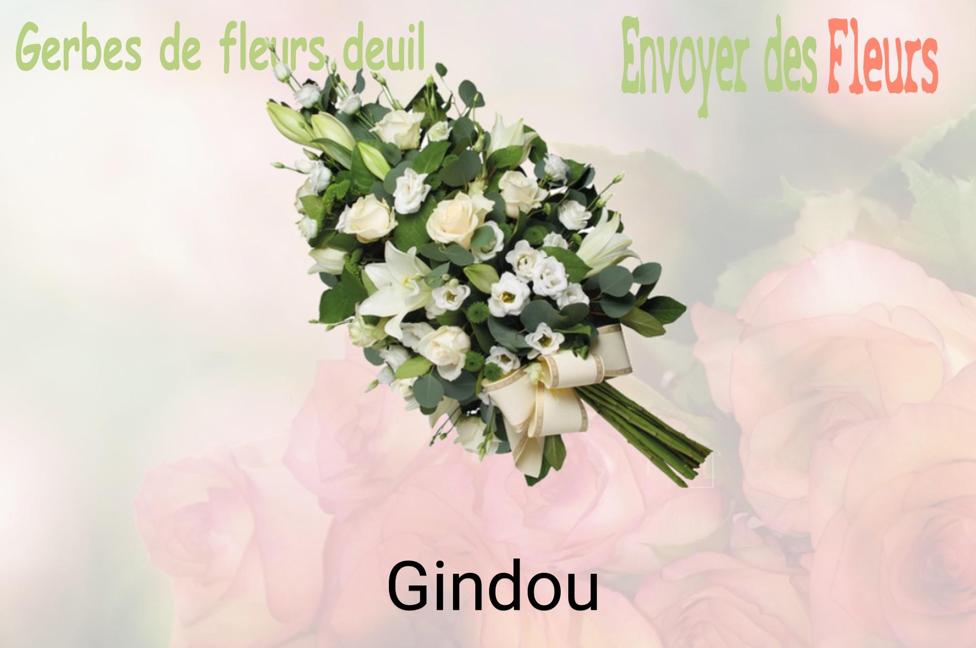 Gerbe de fleurs de deuil livrée à Gindou